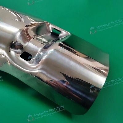 Prototyp der Tiefenziehung Metallprägung SUS304 Bürsten Schuss Sprengung für Motorrad
